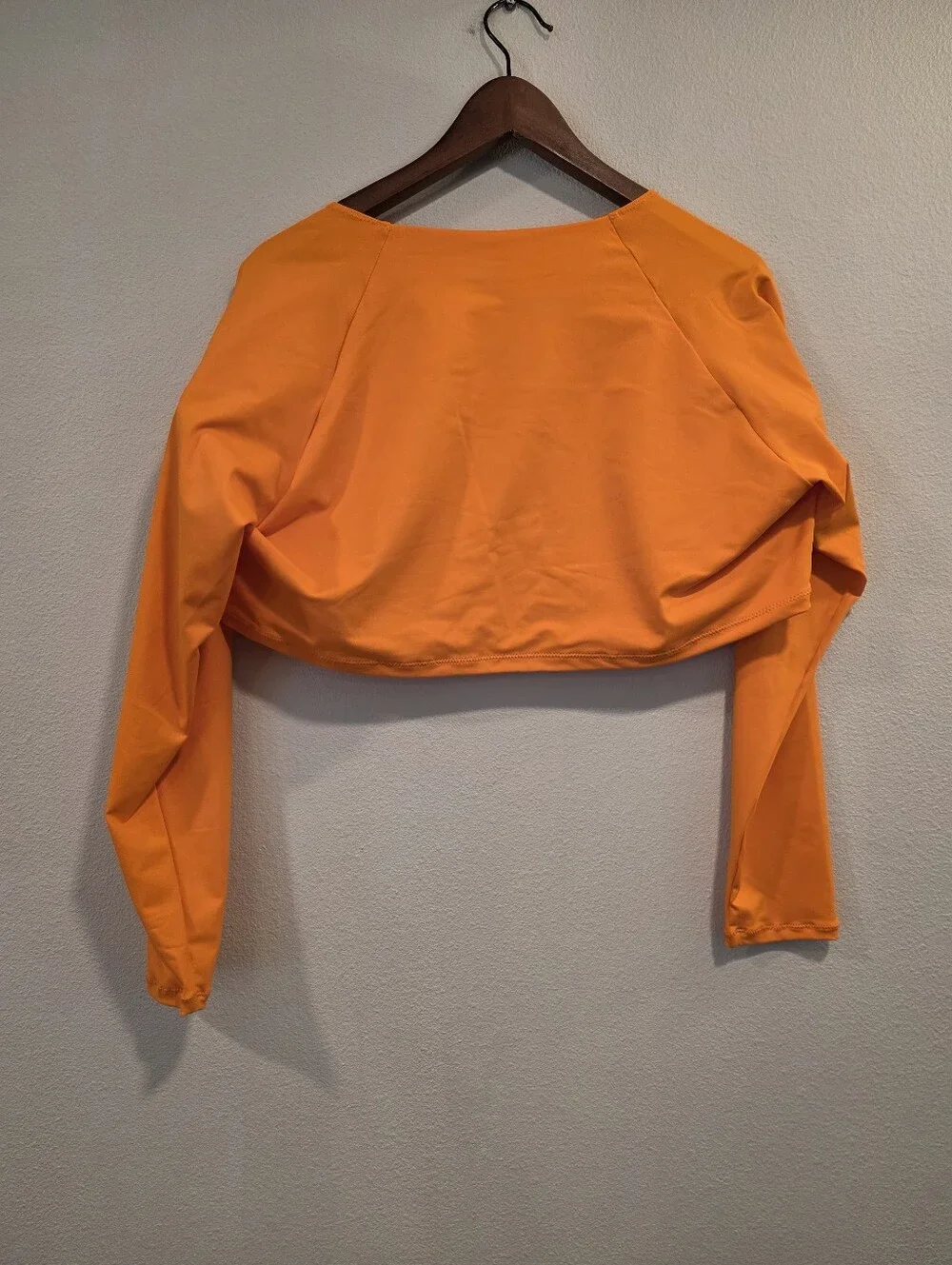Skims Swim Long Sleeve Underwire Top in Orange -NWT